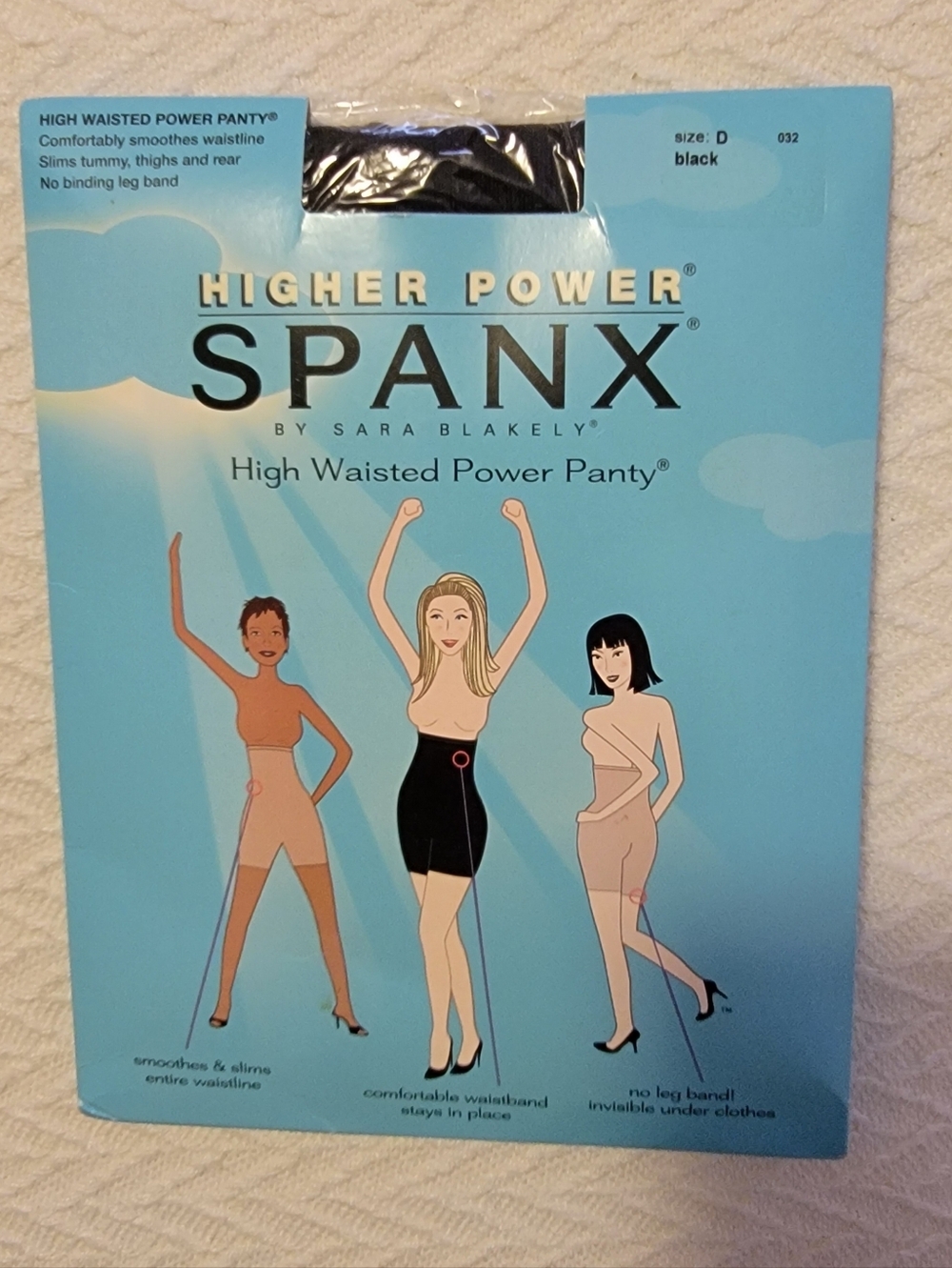 SPANX Higher Power High Waisted Power Panty - Black Size D NWT